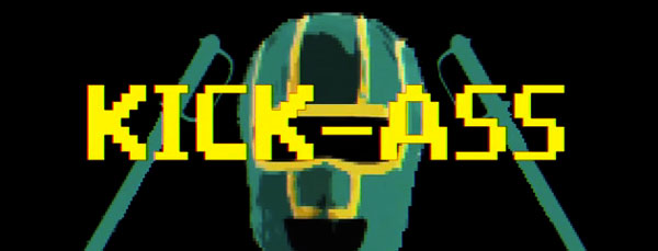 Kick Ass como un videojuego 8bit