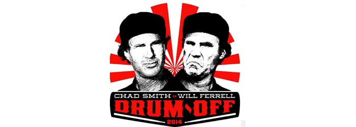 Will Ferrell vs Chad Smith en un duelo de batería.