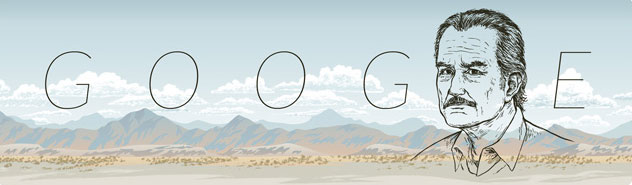 Google Celebra a Carlos Fuentes en el Google Doodle